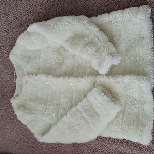 Janie & Jack Girl's Faux Fur Dress Jacket 5/6